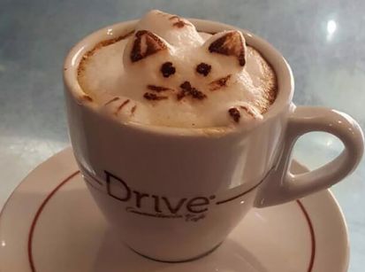 Drive, onde o café também é uma obra de arte!