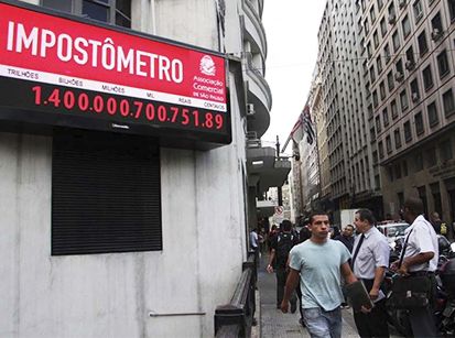 Impressionante! Impostômetro chega a R$ 1,4 trilhões!