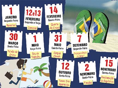 Feriados poderão ser antecipados para segunda-feira