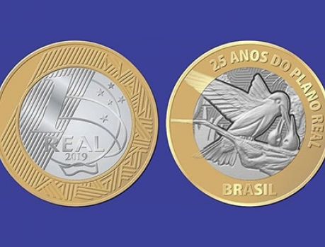 Banco Central lança moeda de R$ 1 alusiva aos 25 anos do Real