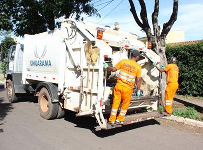 No feriado não haverá coleta de lixo nas ruas de Umuarama