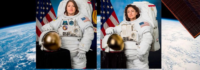 Mulheres passeiam no espaço sideral!