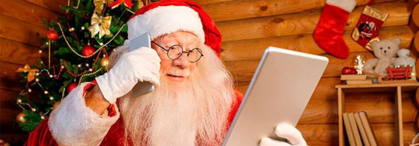 Papai Noel virtual foi o maior sucesso