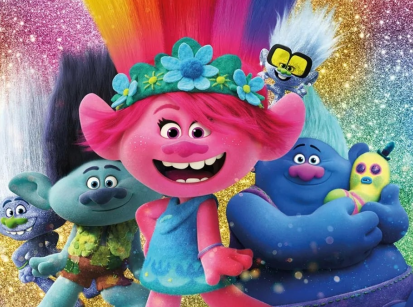 O filme mais colorido do ano: “Trolls 3: Juntos Novamente”