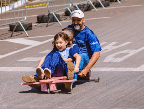 DIA DOS PAIS COM MUITA EMOÇÃO E ADRENALINA