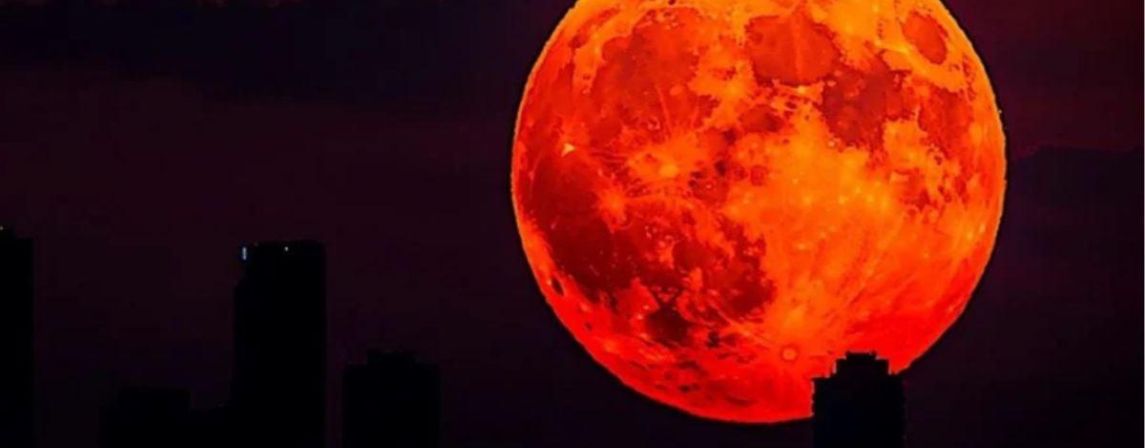 ESPETÁCULO CELESTIAL IMPRESSIONANTE: LUA VERMELHA!
