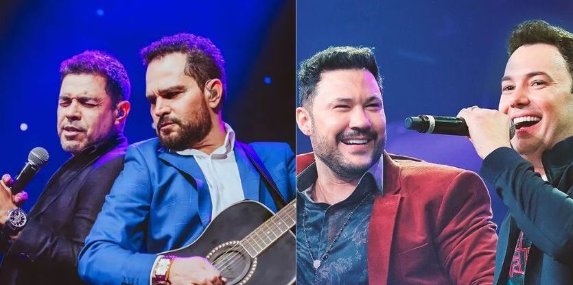 ZEZÉ DI CAMARGO E LUCIANO E JOÃO BOSCO E VINÍCIUS NA EXPO!!!