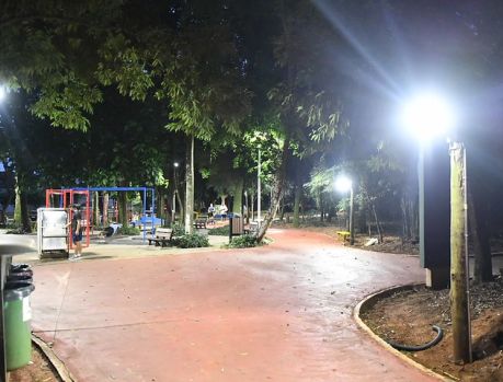 Recuperada a iluminação do Bosque Uirapuru
