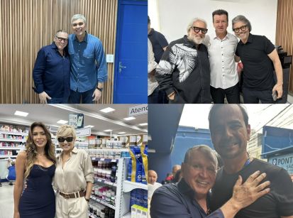 Multidão e famosos na inauguração da megaloja da Ultrafarma!!!