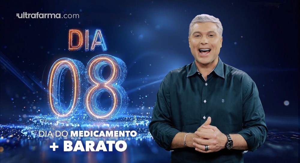 Datena estrela o “Dia do Medicamento + Barato” da Ultrafarma!