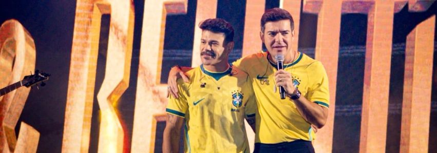 Hoje o tão esperado show de Marcos e Belutti na Praça Santos Dumont!