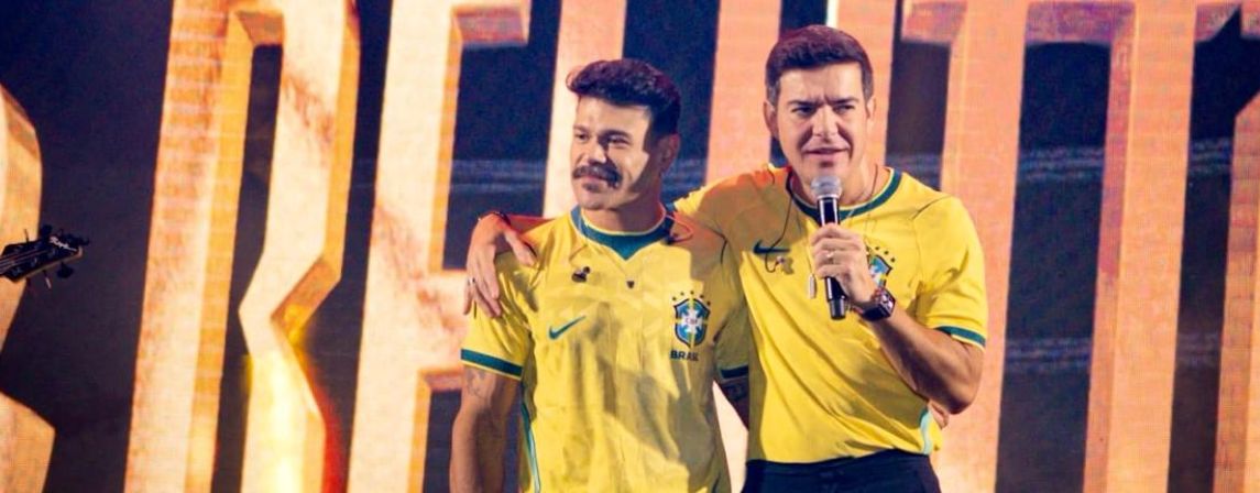Hoje o tão esperado show de Marcos e Belutti na Praça Santos Dumont!