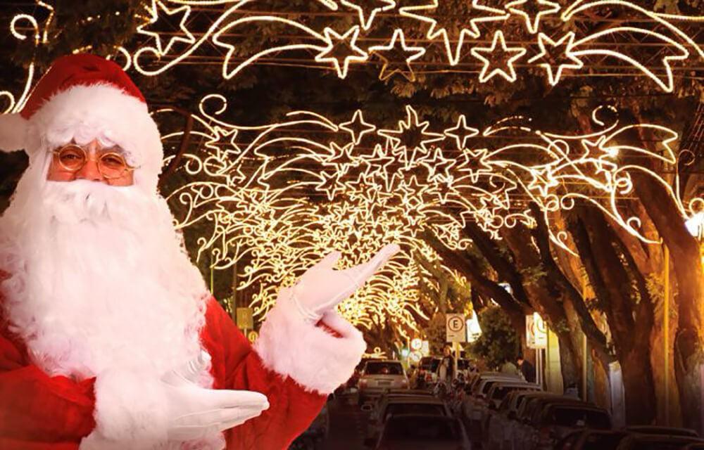 Os gigantes portais de luz voltarão a colorir Umuarama no Natal!